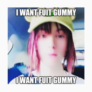 Drain Gang Bladee I Want Fuit Gummy Meme Shirt A Silly and Cute Design Based on the Popular Internet Meme T-Shirt - Image 4