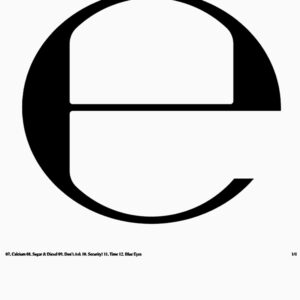 Ecco E A Minimalist and Chic Design Featuring the Name of the Swedish Rapper and Producer T-Shirt - Image 4